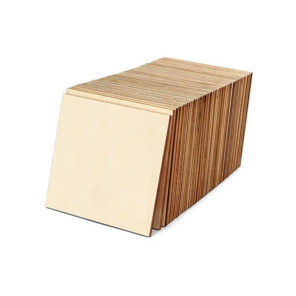 1/8" x 4" x 4" Plywood Square Wood Craft Panels 50-Pack: $40.16 1/8" x 4" x 4" Plywood Square Wood Craft Panels 50-Pack: $40.16