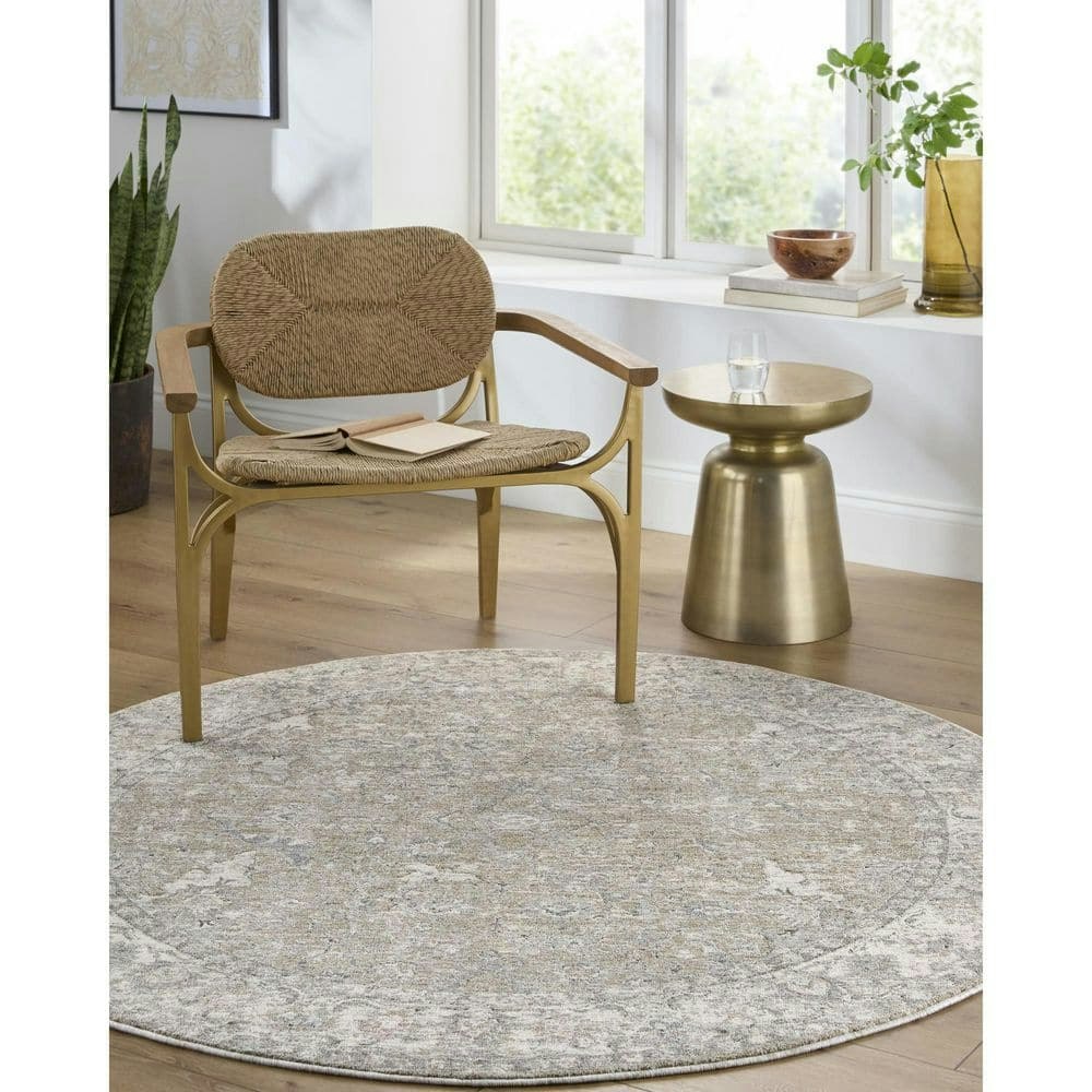 Poetry Slate Traditional Border 2x2-Foot Area Rug: $75 Poetry Slate Traditional Border 2x2-Foot Area Rug: $75