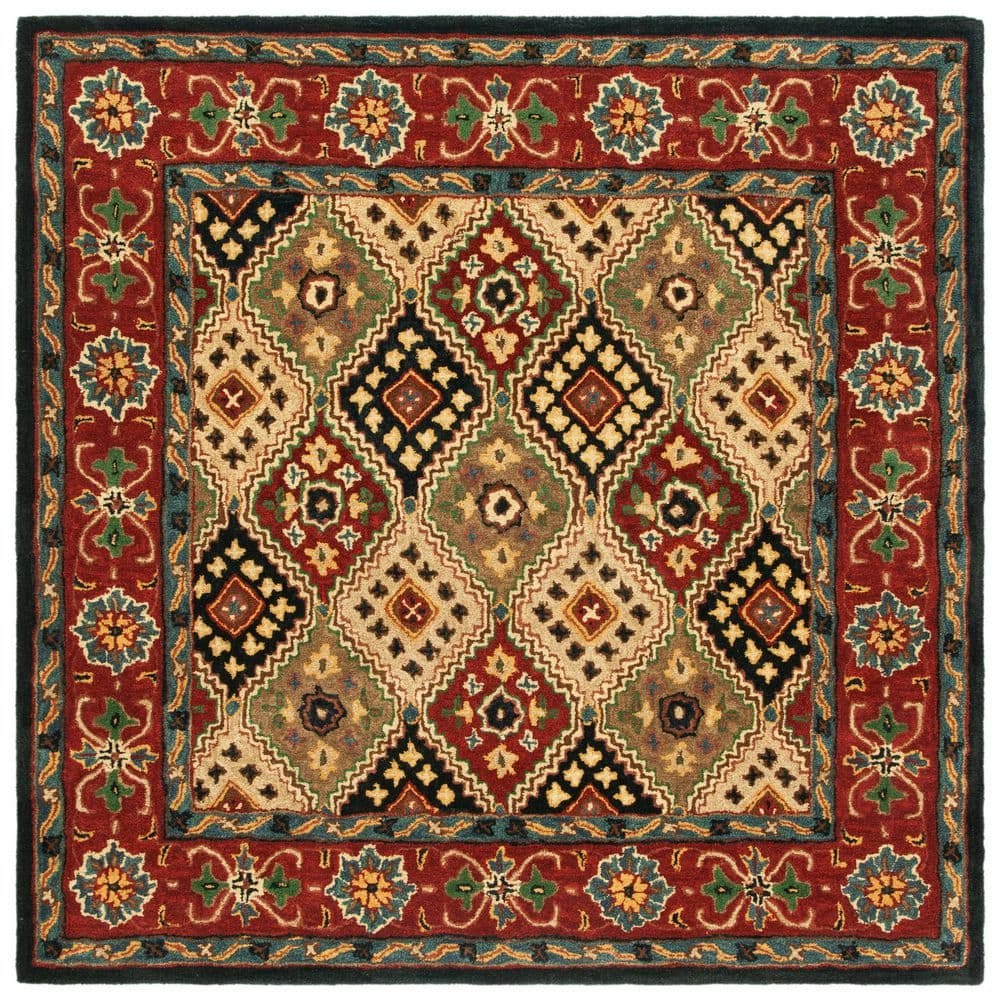 Heritage 6x6-Foot Quatrefoil Square Area Rug: $199.96 Heritage 6x6-Foot Quatrefoil Square Area Rug: $199.96