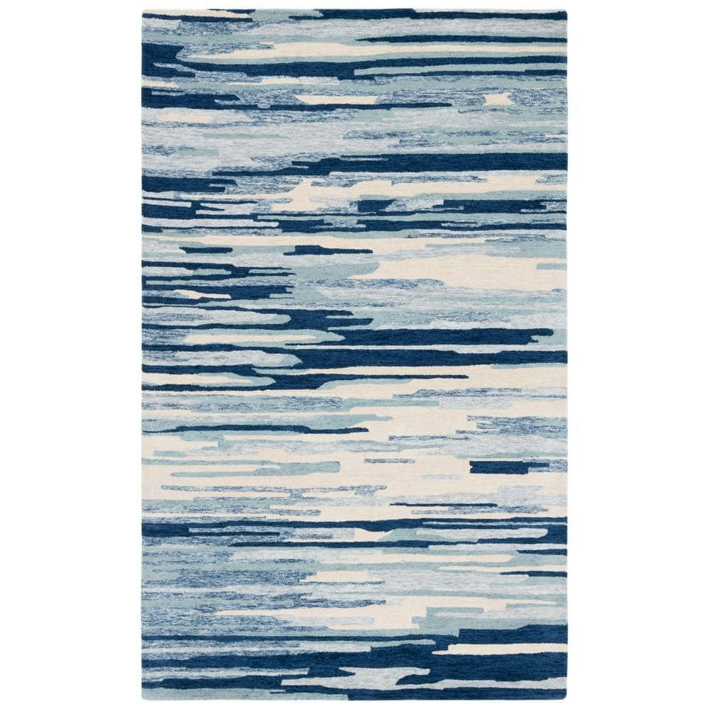 Bellagio 5x8-Foot Blue and Ivory Area Rug: $226.09 Bellagio 5x8-Foot Blue and Ivory Area Rug: $226.09