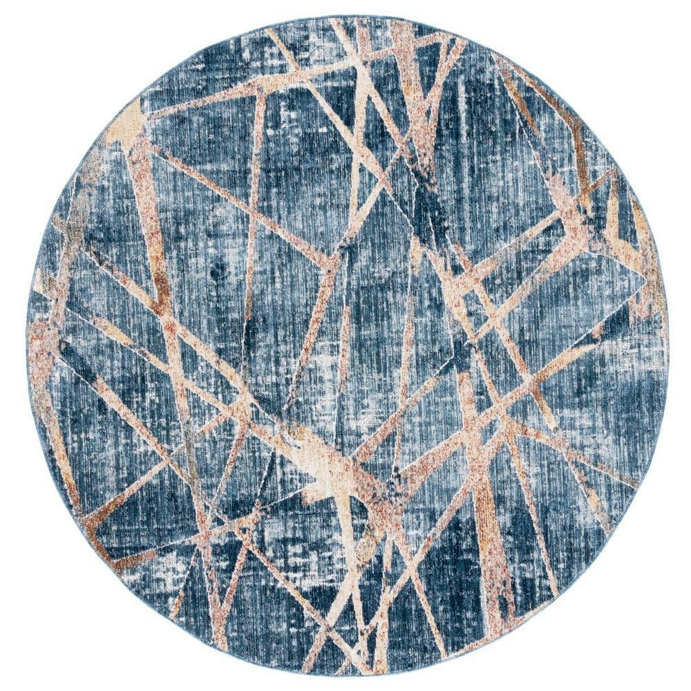 Olympia 6-Foot Round Abstract Distressed Area Rug: $151.30 Olympia 6-Foot Round Abstract Distressed Area Rug: $151.30