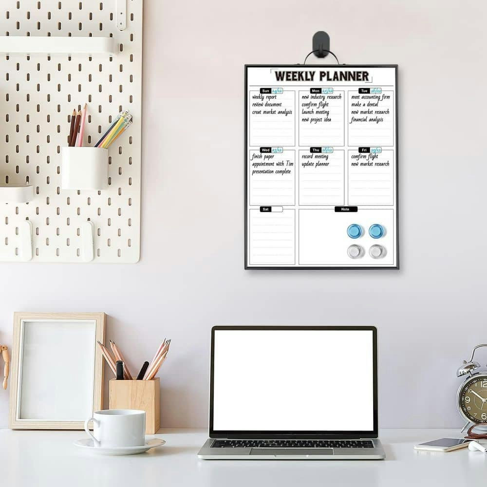 16-inch x 12-inch Wall-Mount Weekly Dry Erase Calendar: $66.99