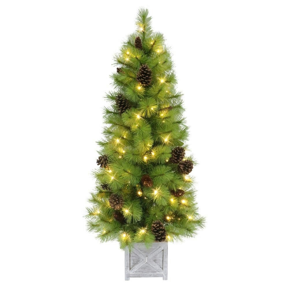 4.5-Foot Pre-Lit Arkansas Pine Potted Artificial Christmas Tree: $99 4.5-Foot Pre-Lit Arkansas Pine Potted Artificial Christmas Tree: $99