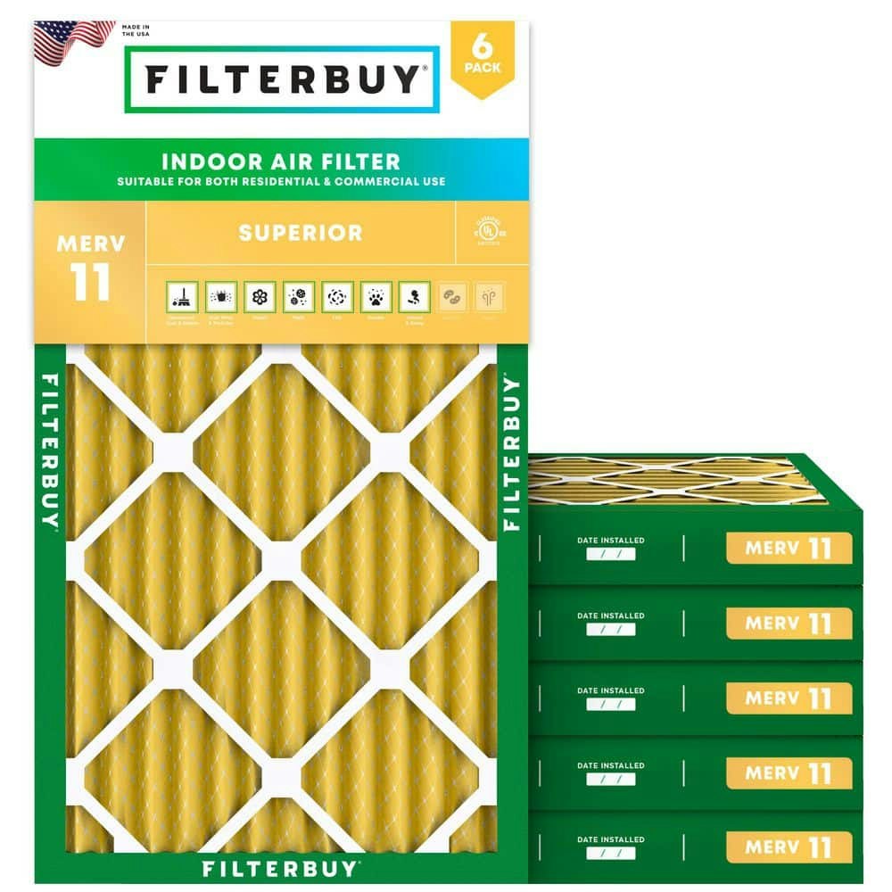 14" x 22" x 2" MERV 11 Allergen Defense Pleated Air Filter 6-Pack: $110.94 14" x 22" x 2" MERV 11 Allergen Defense Pleated Air Filter 6-Pack: $110.94