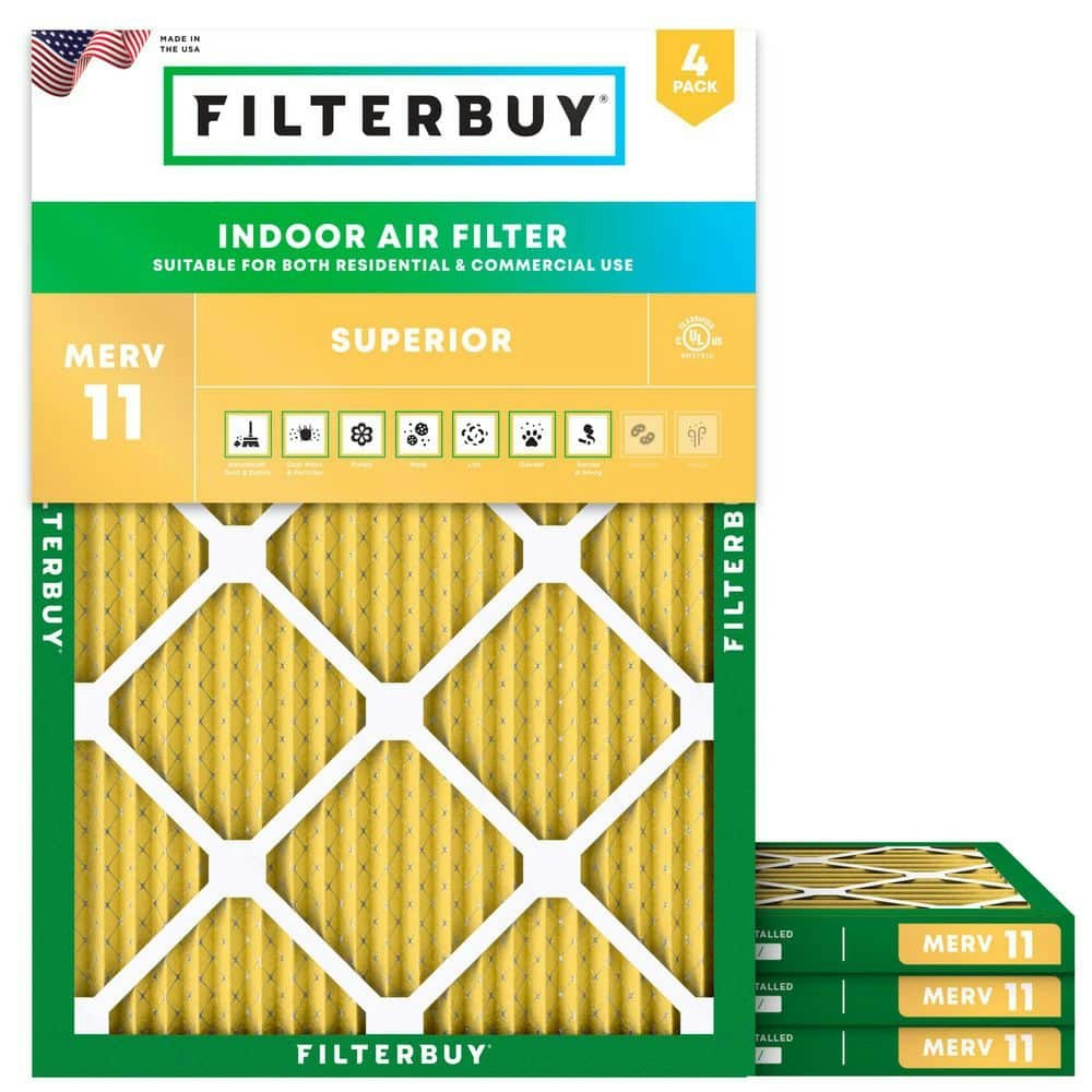 19" x 22" x 1" MERV 11 Allergen Defense Pleated Air Filter 4-Pack: $72.96 19" x 22" x 1" MERV 11 Allergen Defense Pleated Air Filter 4-Pack: $72.96