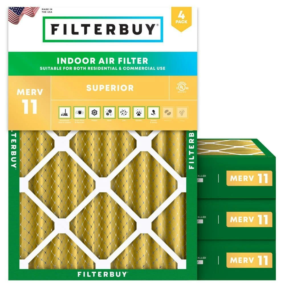 23x25x4-Inch MERV 11 Allergen Defense Pleated Air Filter 4-Pack: $130.96 23x25x4-Inch MERV 11 Allergen Defense Pleated Air Filter 4-Pack: $130.96