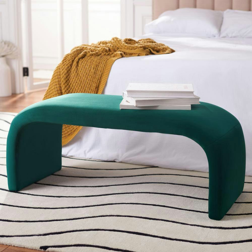 Tenko Emerald Entryway Bench with Cushion 44.69-inch: $198.80 Tenko Emerald Entryway Bench with Cushion 44.69-inch: $198.80