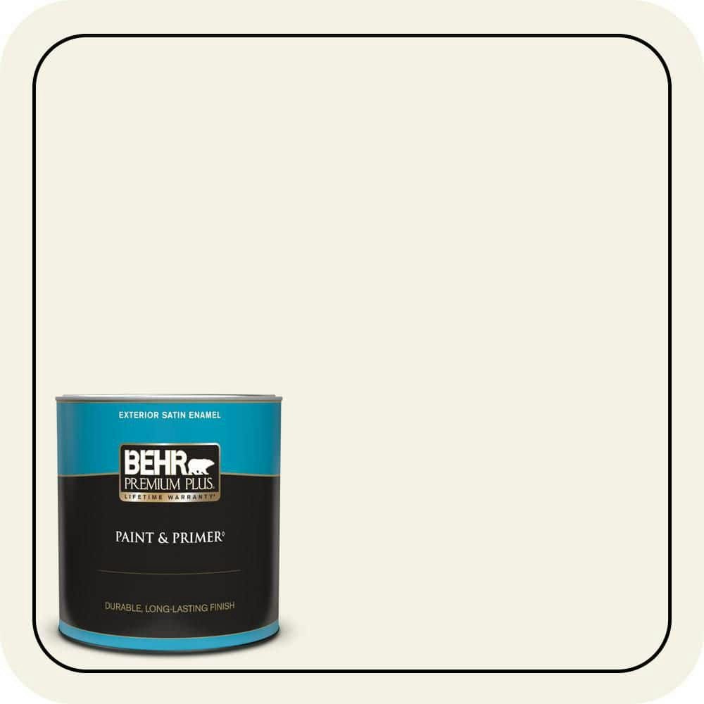 Swan Wing Satin Enamel Exterior Paint & Primer 1-Quart: $24.98 Swan Wing Satin Enamel Exterior Paint & Primer 1-Quart: $24.98