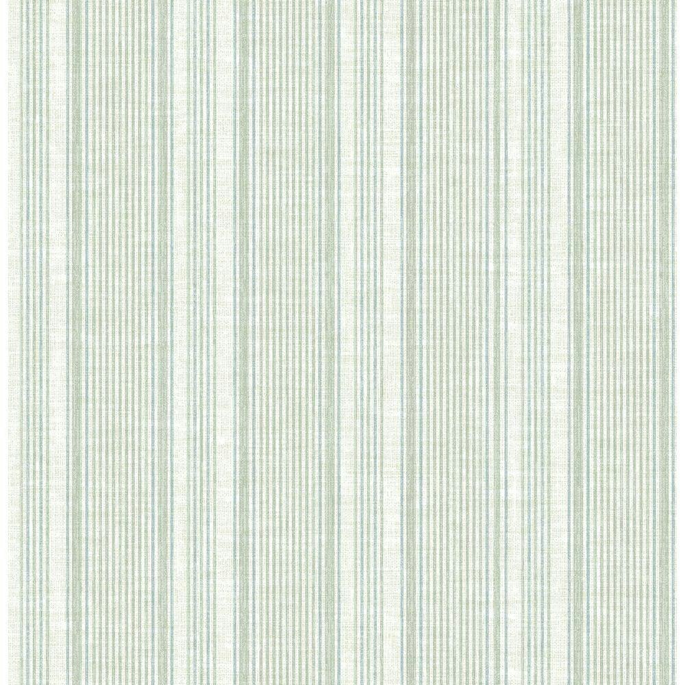 Ayanna Light Green Striped Wallpaper Sample: $1.86