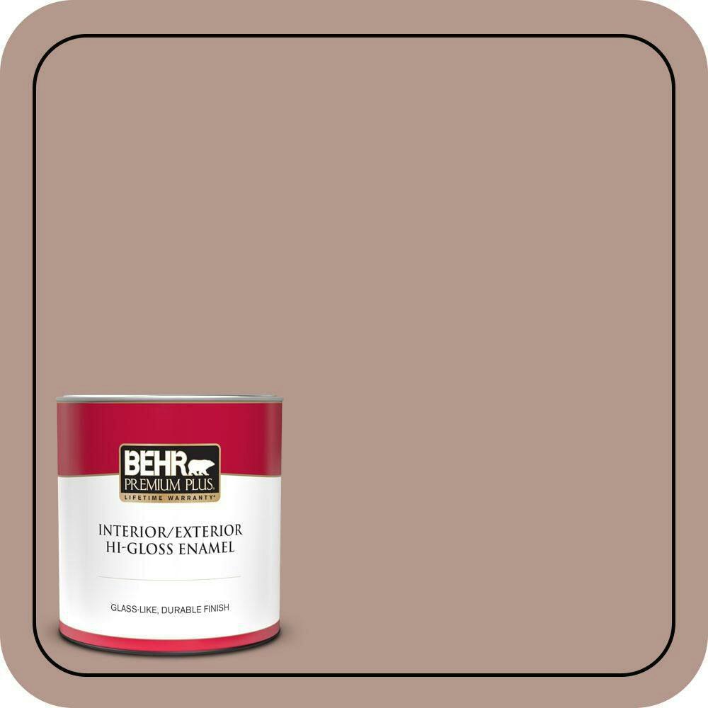 Behr Sonora Rose 1-Quart Hi-Gloss Interior and Exterior Enamel Paint and Primer: $21.48 Behr Sonora Rose 1-Quart Hi-Gloss Interior and Exterior Enamel Paint and Primer: $21.48