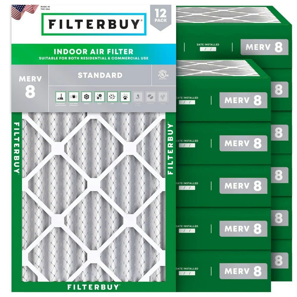 8" x 20" x 4" MERV 8 Pleated HVAC Air Filter 12-Pack: $181.92 8" x 20" x 4" MERV 8 Pleated HVAC Air Filter 12-Pack: $181.92
