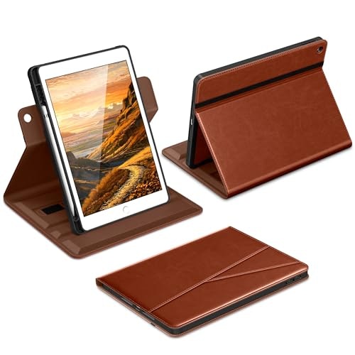 DTTO iPad 7th/8th/9th Gen 10.2-inch Rotating Leather Case: $21.99