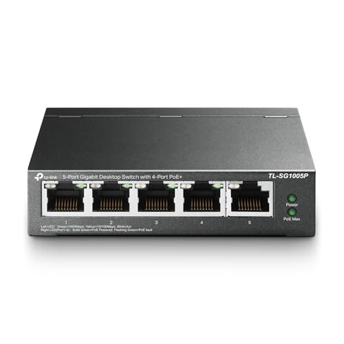 TP-Link TL-SG1005P 5-Port Gigabit PoE Switch: $49.99 TP-Link TL-SG1005P 5-Port Gigabit PoE Switch: $49.99