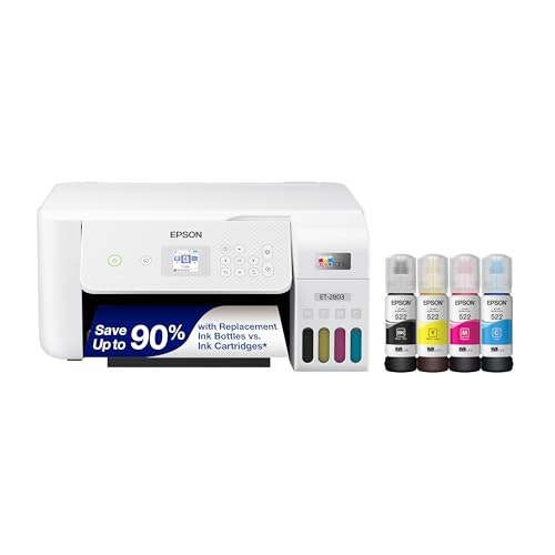 Epson EcoTank ET-2803 Wireless All-in-One Printer: $169.99 Epson EcoTank ET-2803 Wireless All-in-One Printer: $169.99