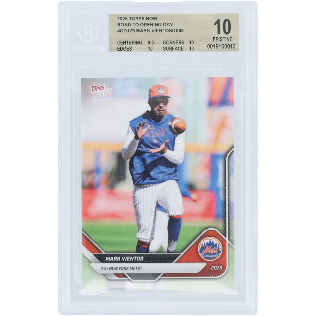 Mark Vientos 2025 Topps Now Road to Opening Day #OD-179 BGS Authenticated Card: $69.99 Mark Vientos 2025 Topps Now Road to Opening Day #OD-179 BGS Authenticated Card: $69.99