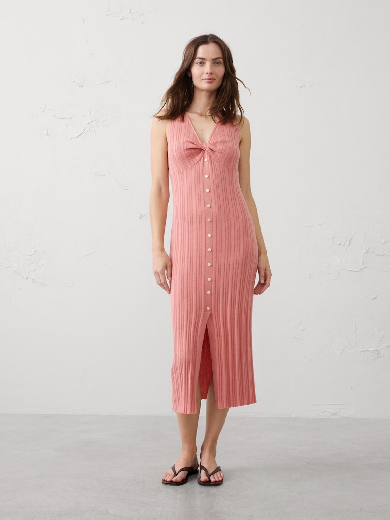 Button-Through Midi Dress: $60
