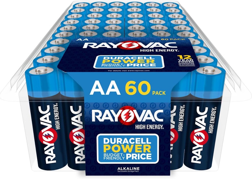 Rayovac High Energy Alkaline AA Batteries 60-Pack : $10 via Sub & Save