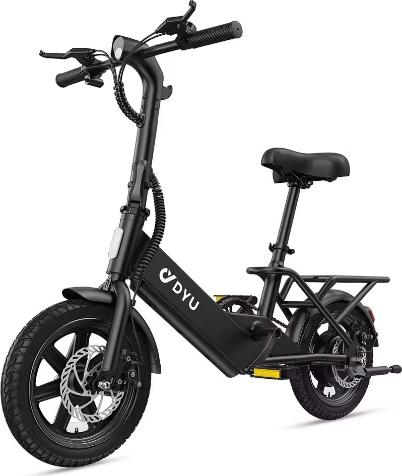 DYU C3 14" 500W Folding Electric Bicycle: $165