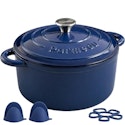 Parmedu 5.5-Quart Enameled Cast Iron Dutch Oven for $36 + free shipping
