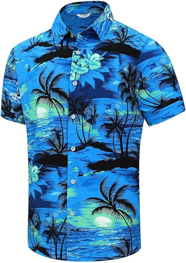 SheLucki Men's Hawaiian Shirt: $7.99