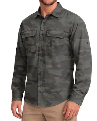 Men's UPF 50+ Quick Dry Long Sleeve Shirt for $15 + free shipping w/ Prime