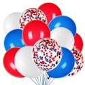 80-Piece Red, White & Blue 12" Patriotic Balloon Set for $9 + free shipping