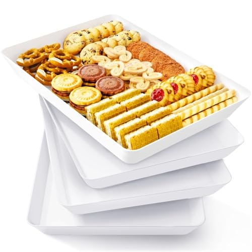 Lifewit Plastic Serving Tray 4-Pack: $6.89