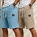 Men's Cargo Pocketed Waffle Shorts for 2 pairs for $10 + $18 shipping