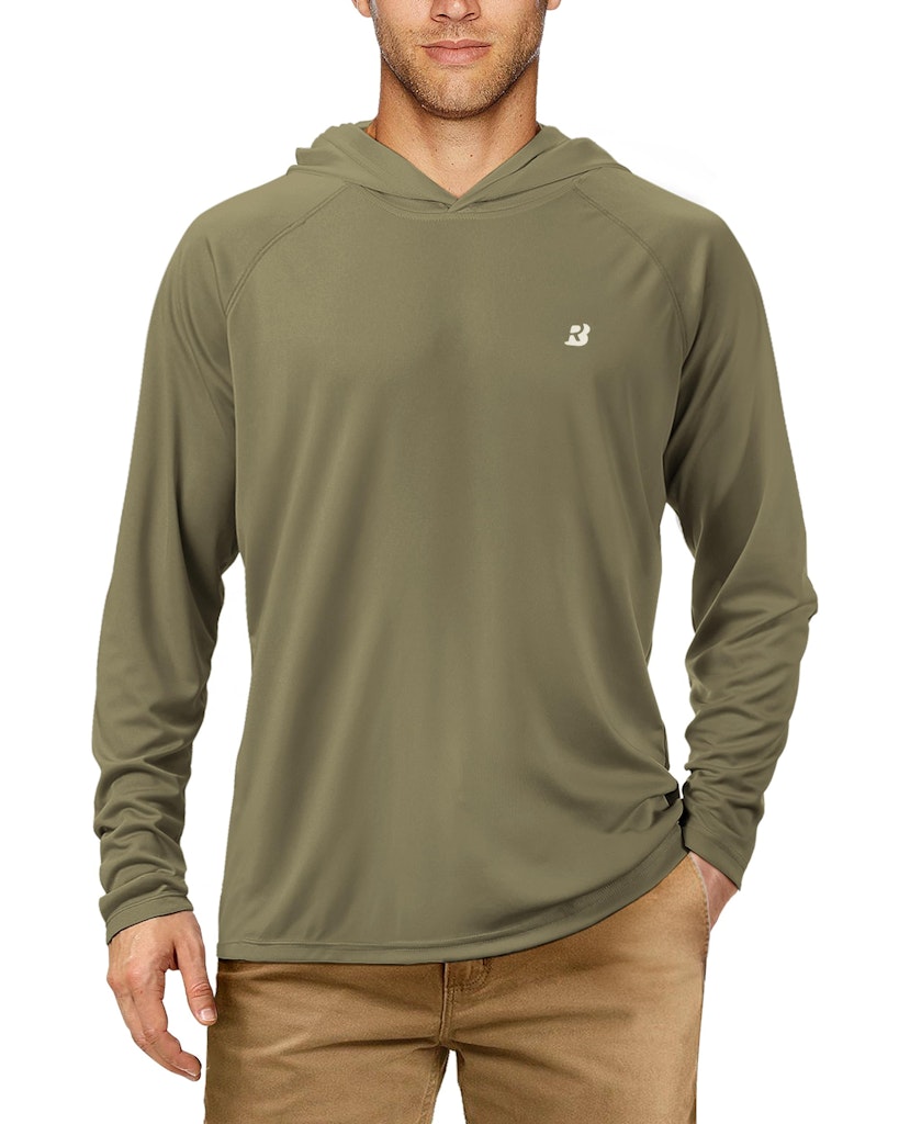 Roadbox Men's UPF 50+ Long Sleeve Sun Protection Hoodie: $9.99