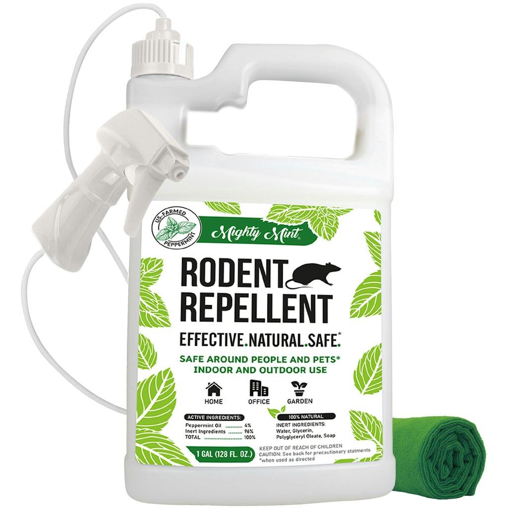 Mighty Mint Peppermint Oil 1-Gallon Rodent Repellent Spray: $34
