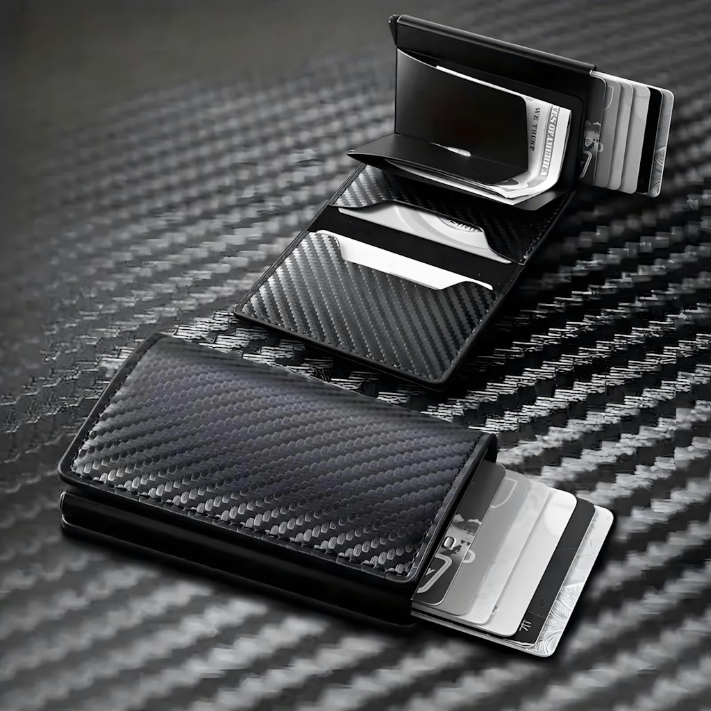 Men's RFID Blocking Trifold Wallet w/ Pop-Up Card Holder: $2.31