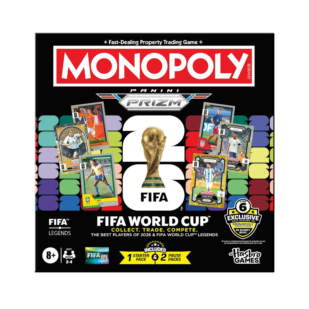 Monopoly Panini Prizm FIFA World Cup Board Game w/ Trading Cards: $32.29