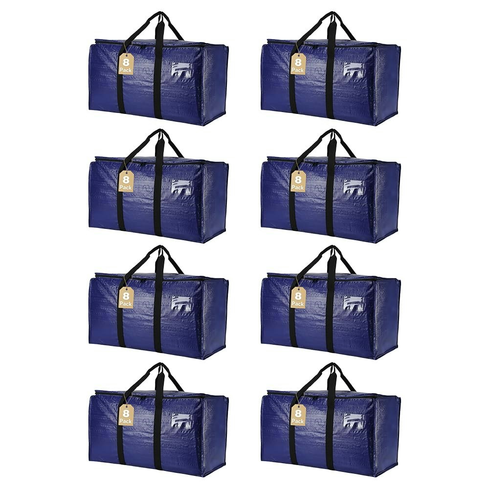 Cryster Heavy-Duty Clear Moving Bags 8-Pack: $17.49