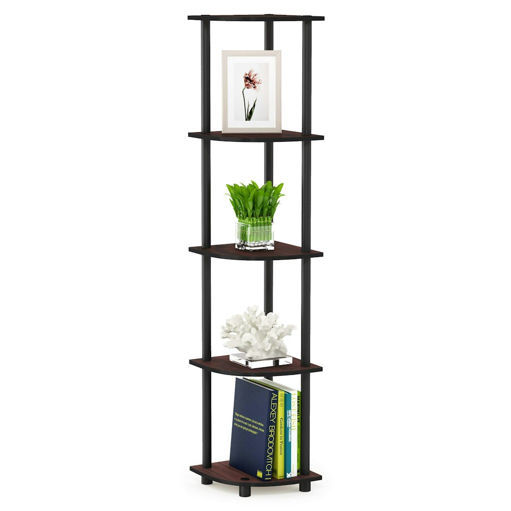 Furinno Turn-N-Tube 5-Tier Corner Bookshelf: $16