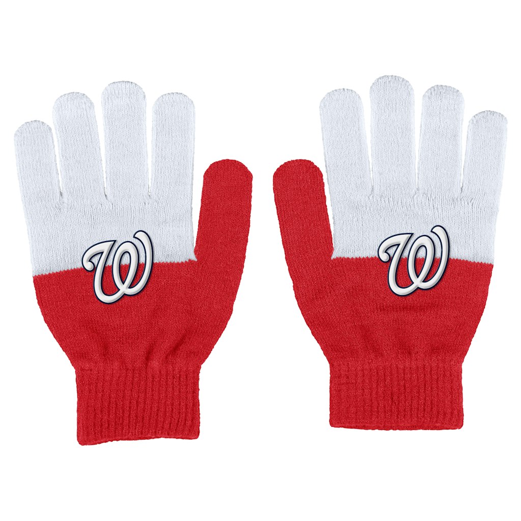 Women's Wear by Erin Andrews Washington Nationals Color-Block Gloves: $11.99 Women's Wear by Erin Andrews Washington Nationals Color-Block Gloves: $11.99