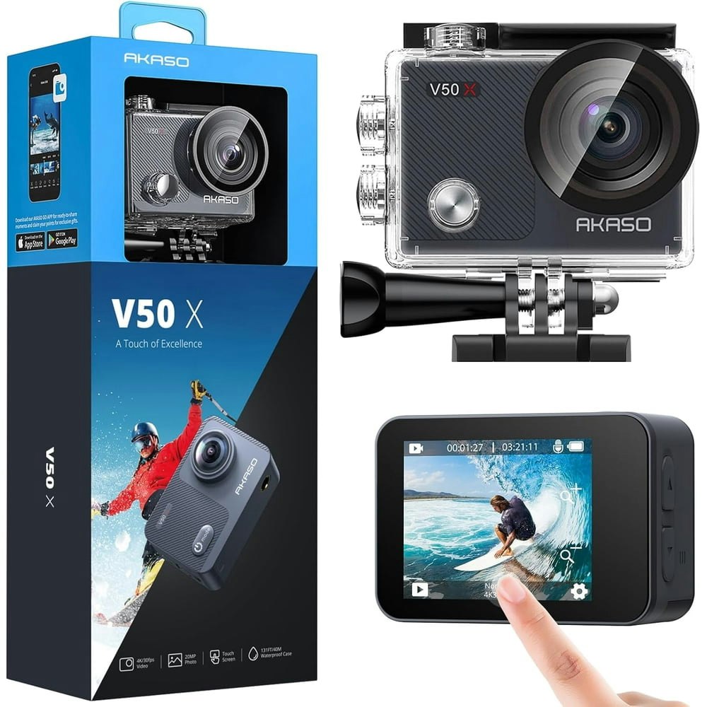 Akaso V50X 4K WiFi Action Camera: $99.99