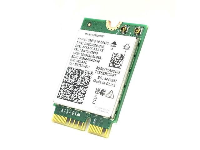 Intel AX203 WiFi 6 Bluetooth 5.2 M.2 Adapter: $26.02 Intel AX203 WiFi 6 Bluetooth 5.2 M.2 Adapter: $26.02