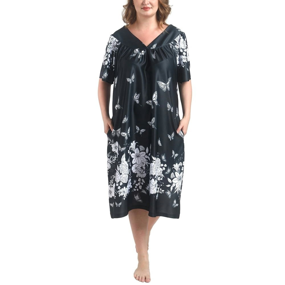 Feremo Plus-Size Short Sleeve House Dress 1X-4X: $16.18 Feremo Plus-Size Short Sleeve House Dress 1X-4X: $16.18