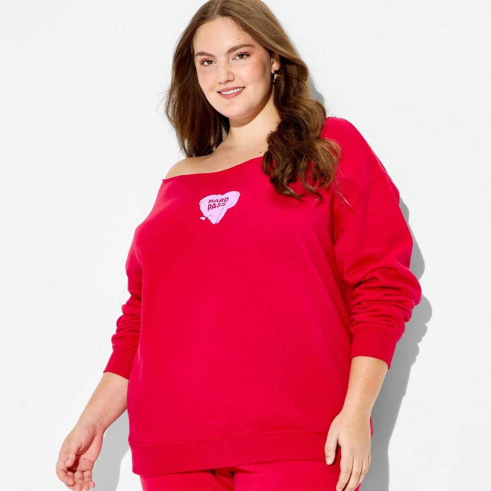 Wild Fable Women's Off the Shoulder Knit Pullover Sweatshirt 2X: $30 Wild Fable Women's Off the Shoulder Knit Pullover Sweatshirt 2X: $30