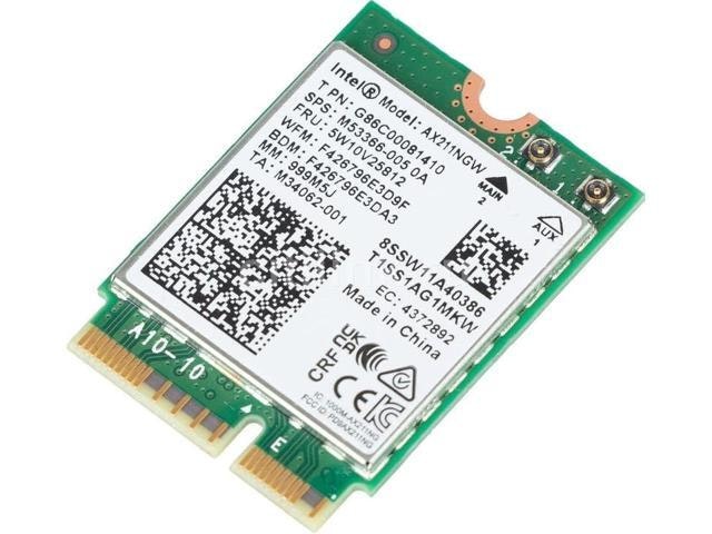 Intel AX211 Wi-Fi 6E Tri-Band M.2 Adapter: $56.26 Intel AX211 Wi-Fi 6E Tri-Band M.2 Adapter: $56.26