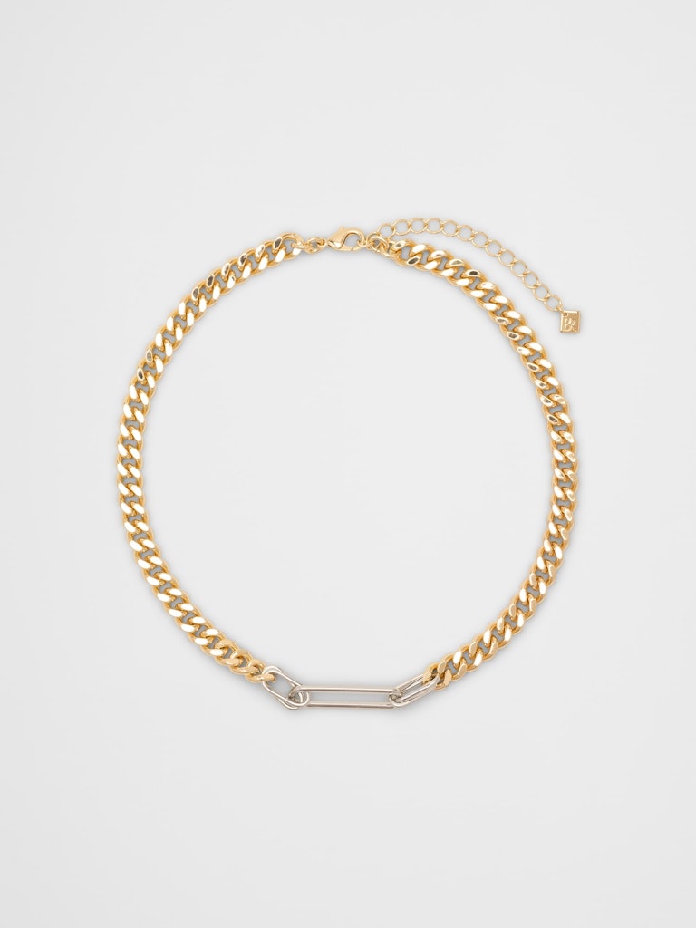 Two-Tone Paperclip Necklace: $20 Two-Tone Paperclip Necklace: $20