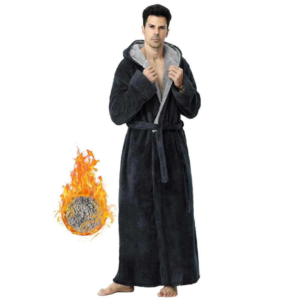 Lofir Men's Plush Hooded Robe: $35.82 Lofir Men's Plush Hooded Robe: $35.82