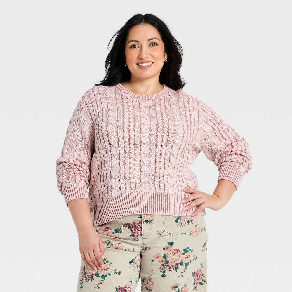 Universal Thread Women's Western Cable Crewneck Pullover Sweater: $17.50 Universal Thread Women's Western Cable Crewneck Pullover Sweater: $17.50
