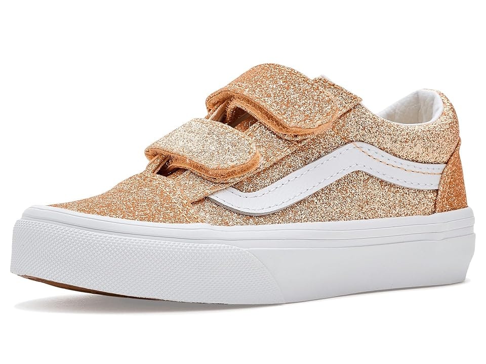 Vans Kids Old Skool V Glitter Shoes: $48