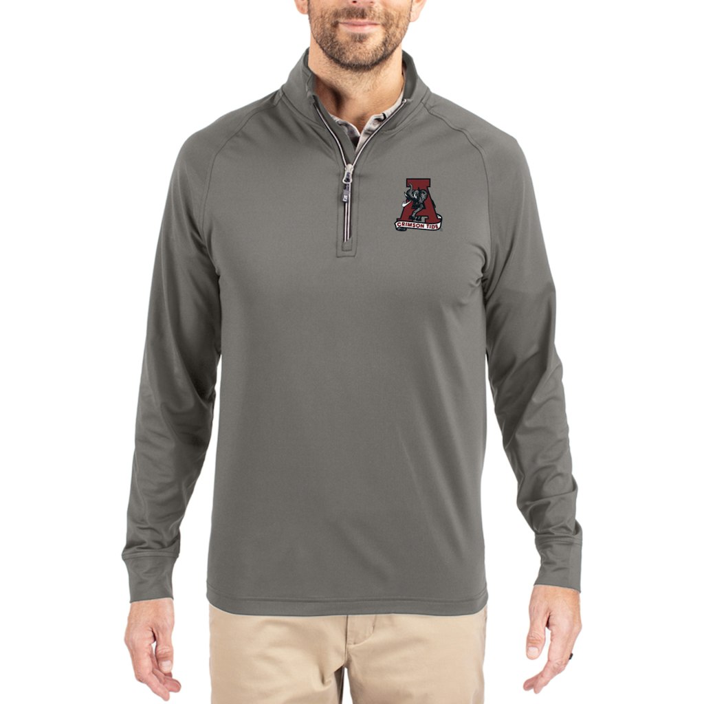 Cutter & Buck Alabama Crimson Tide Adapt Eco Knit Quarter-Zip Pullover: $99.99