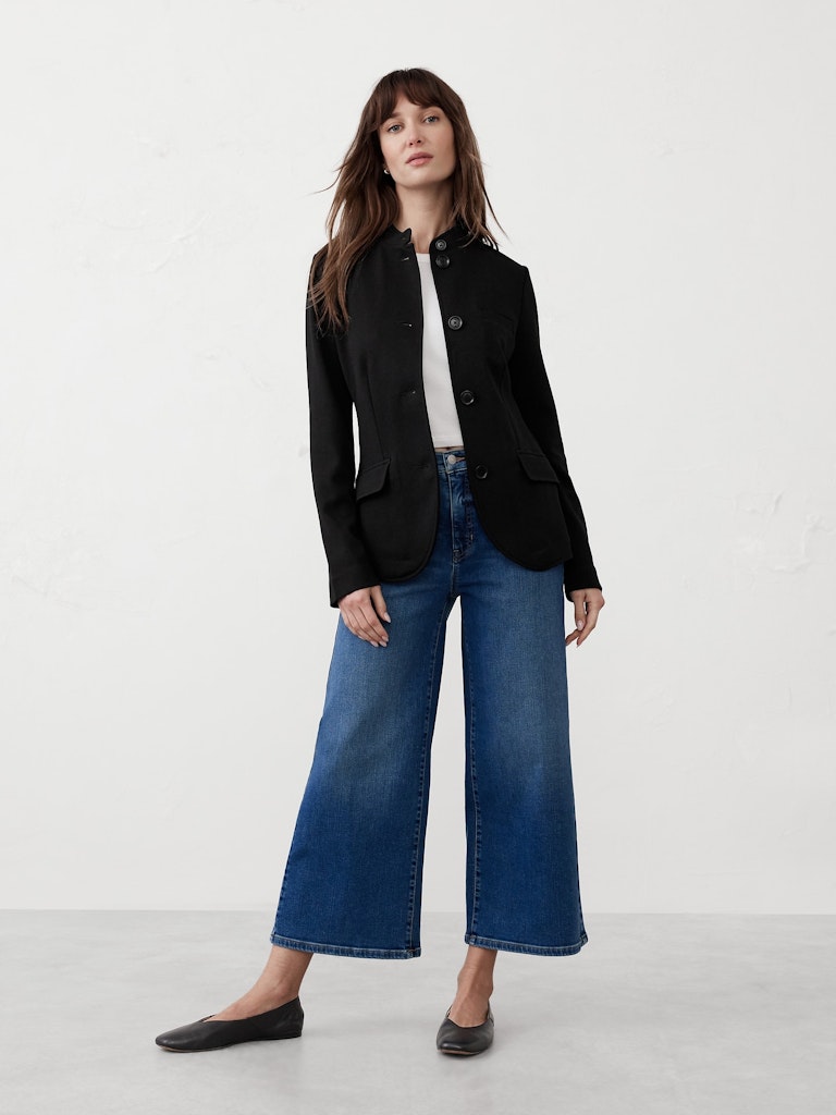 Knit Pique Blazer: $70 Knit Pique Blazer: $70