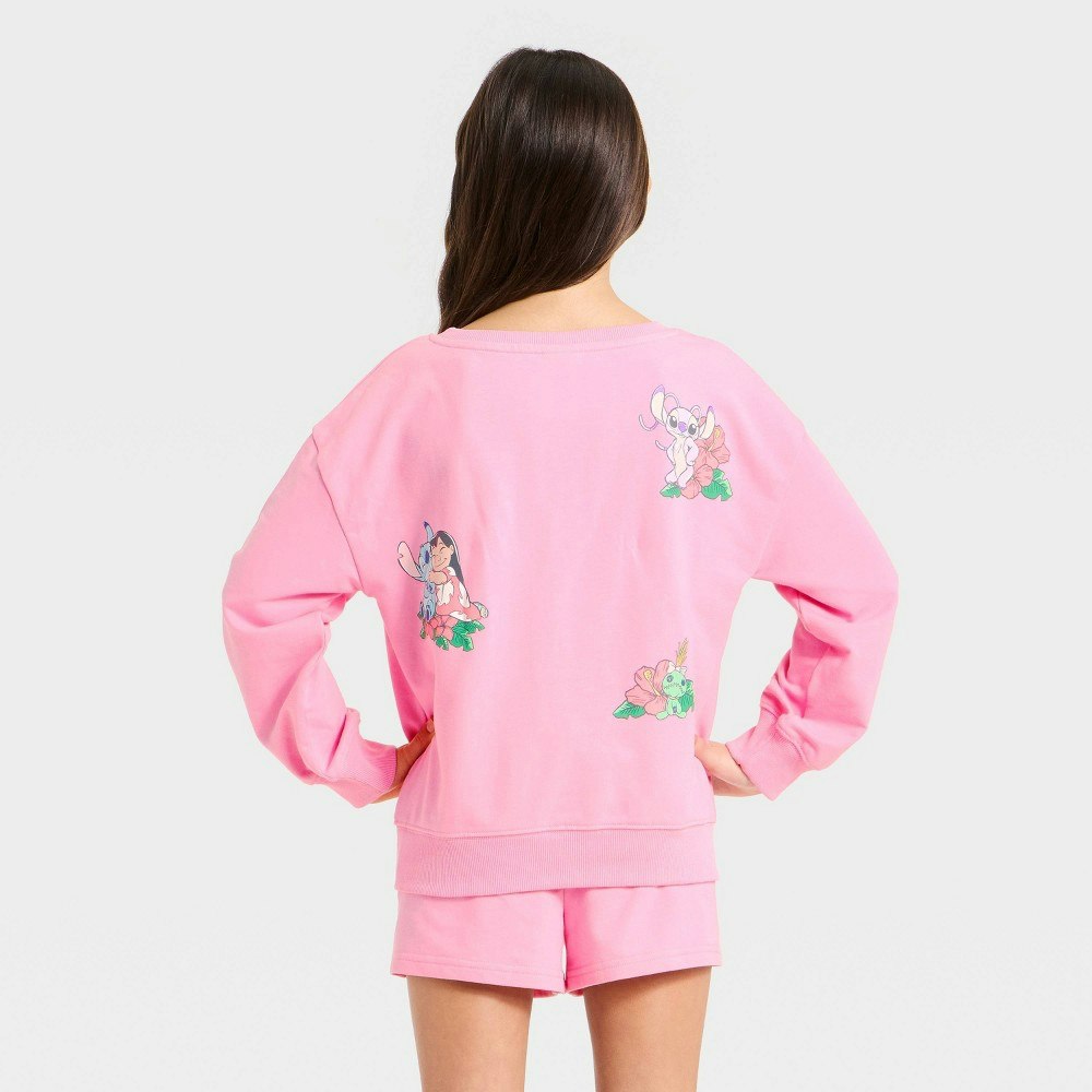 Girls' Disney Lilo & Stitch Fleece Sweatshirt: $15 Girls' Disney Lilo & Stitch Fleece Sweatshirt: $15
