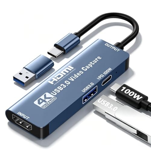 4K HDMI to USB Video Capture Card: $18.88