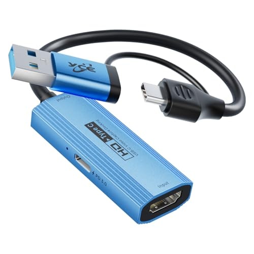 Yougo Lee 4K 60Hz HDMI to USB-C Video Capture Card: $9.99