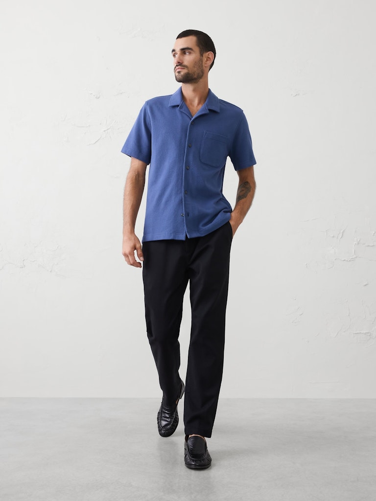 Standard-Fit Textured Resort Polo: $37.97 Standard-Fit Textured Resort Polo: $37.97